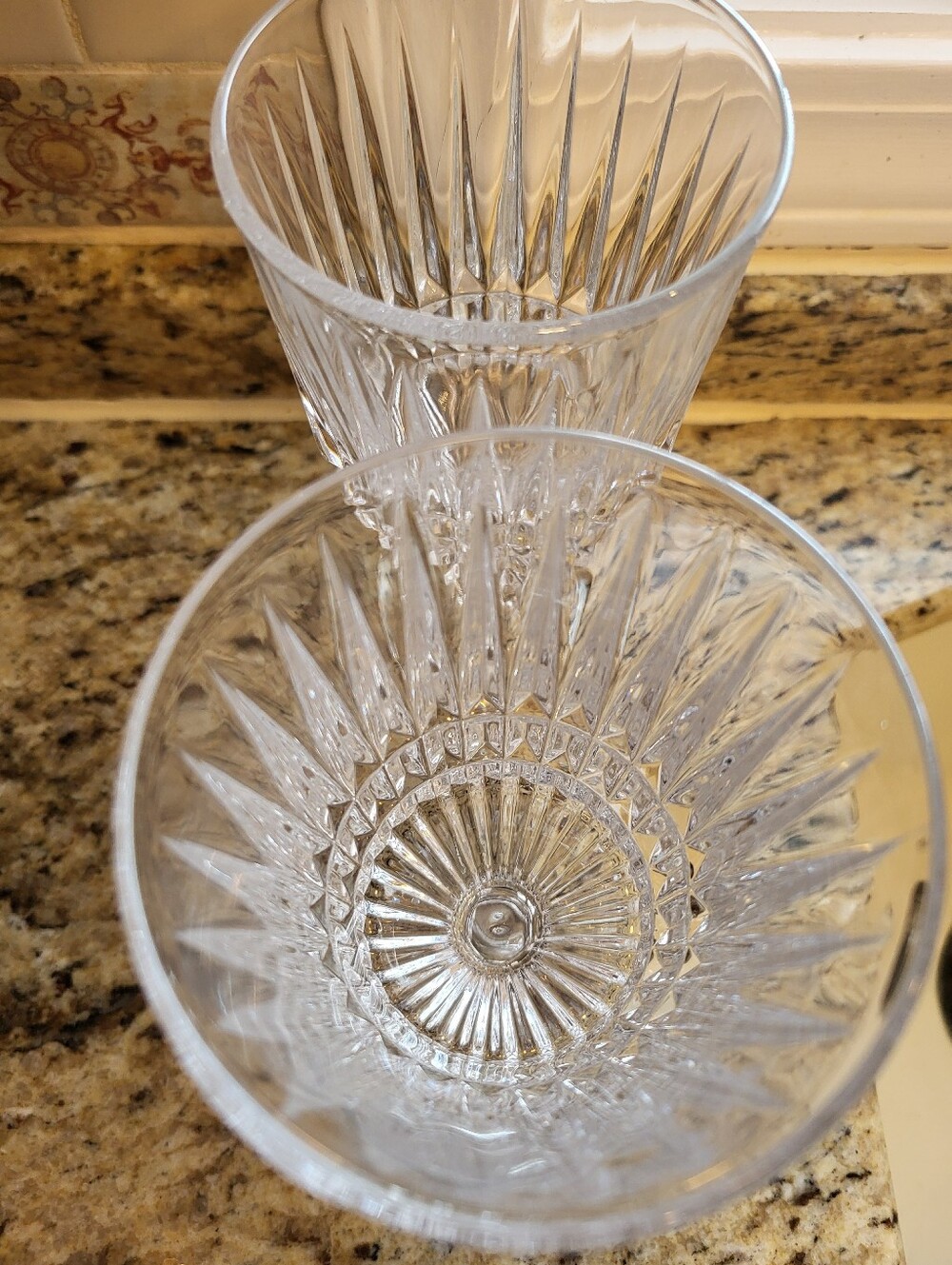 Fostoria Heritage Clear Goblet Wine Glasses - Set of 2 7.25 x 3.25 Inches - Picture 3 of 10